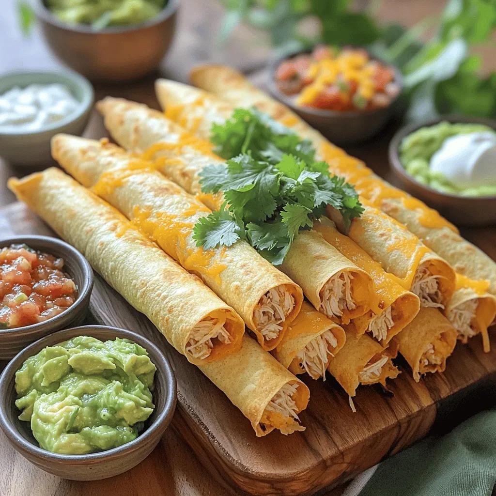 Creamy Southwest Chicken Taquitos