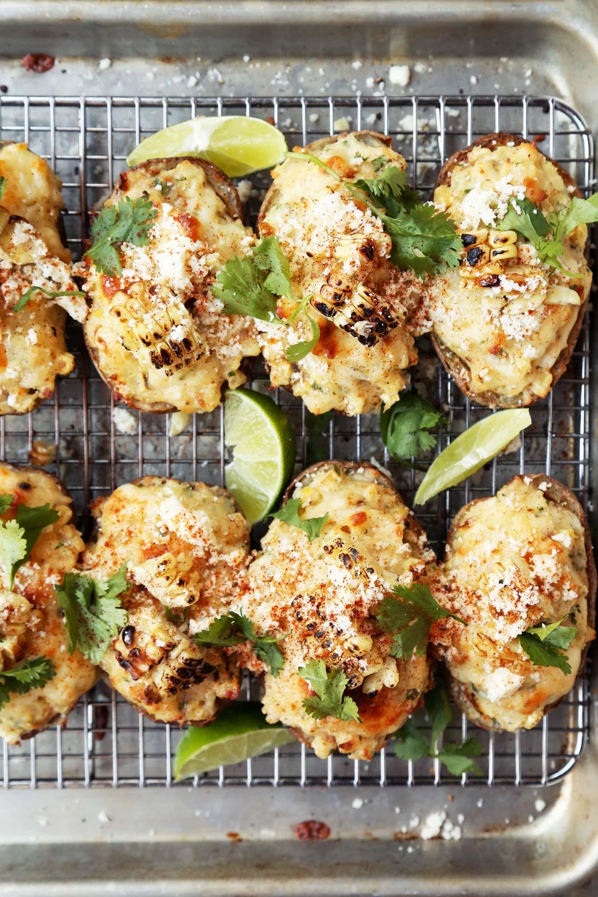 Mexican Street Corn Loaded Baked Potatoes