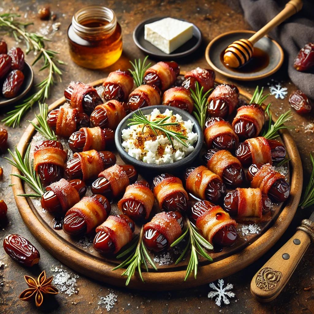 Hot Honey & Goat Cheese Stuffed Dates
