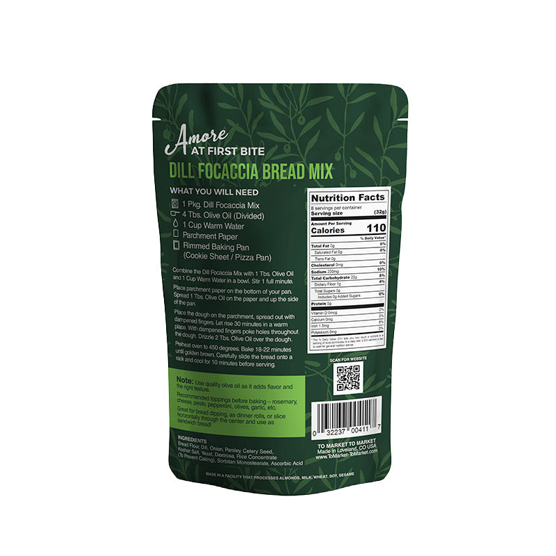 Amore at First Bite - Dill Focaccia Bread Mix